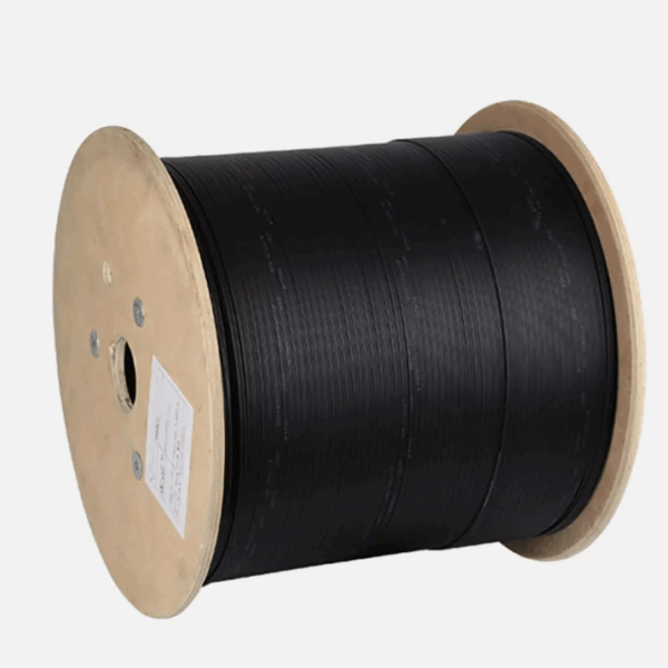 6 Fiber Indoor/Outdoor Fiber Optic Cable, Singlemode, 9/125, Black, Riser Rated,